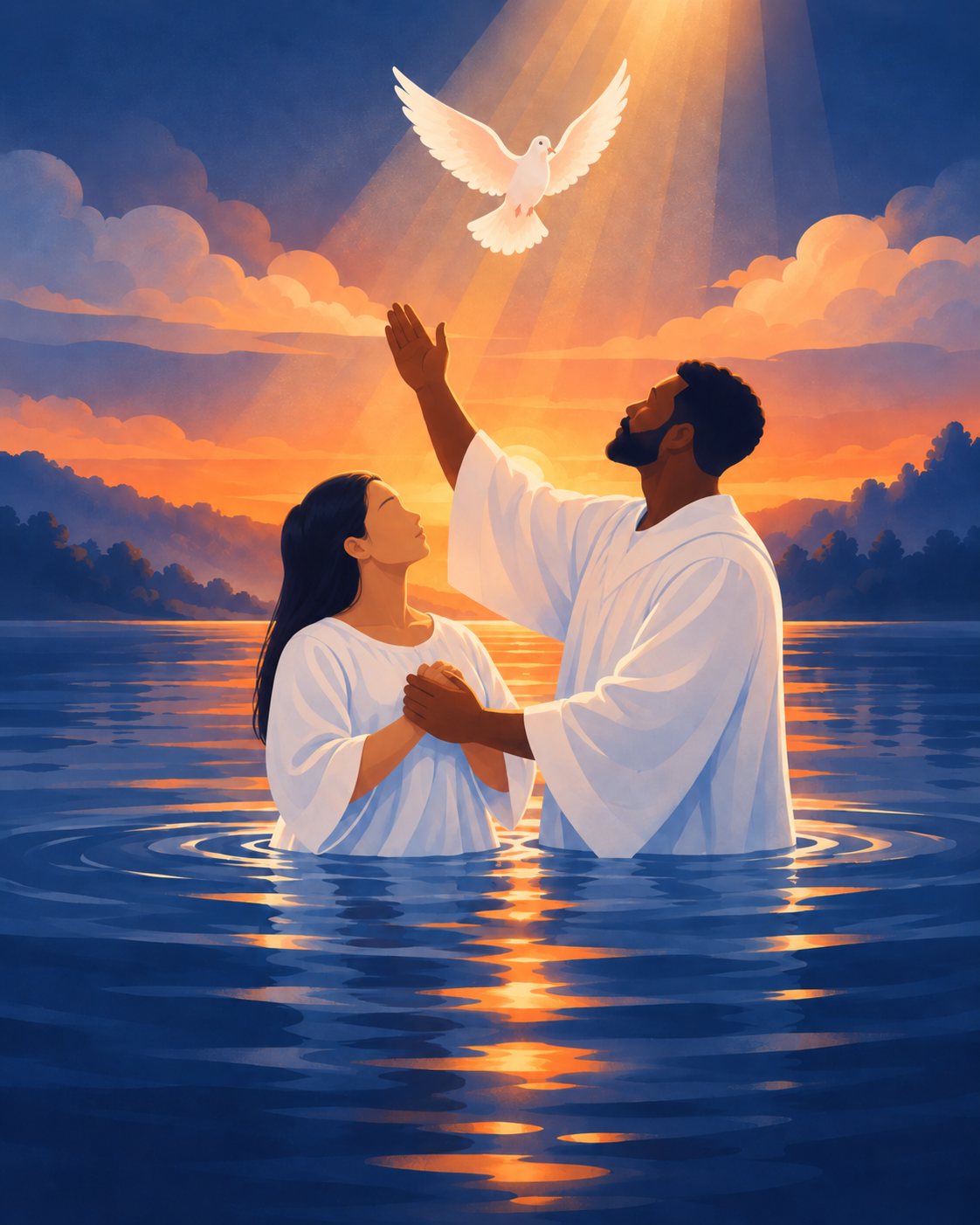 A baptism at Grace Mount Zion