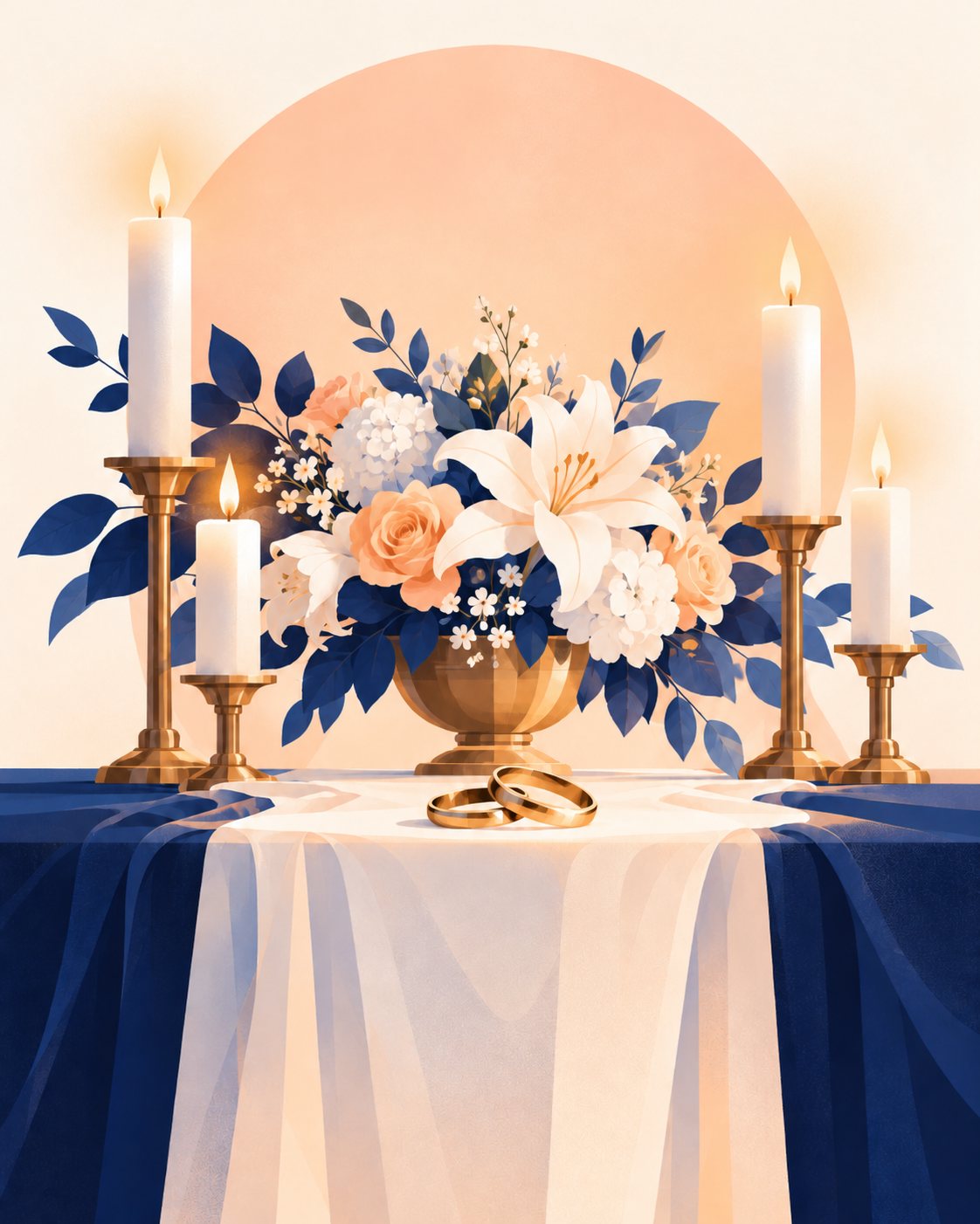 Flowers on the altar